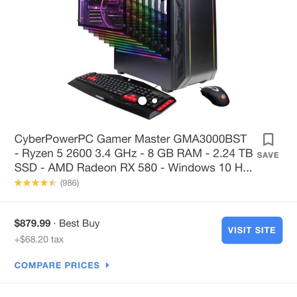 CyberPowerPC Gamer Master GMA3000BST - Picture 5 of 5